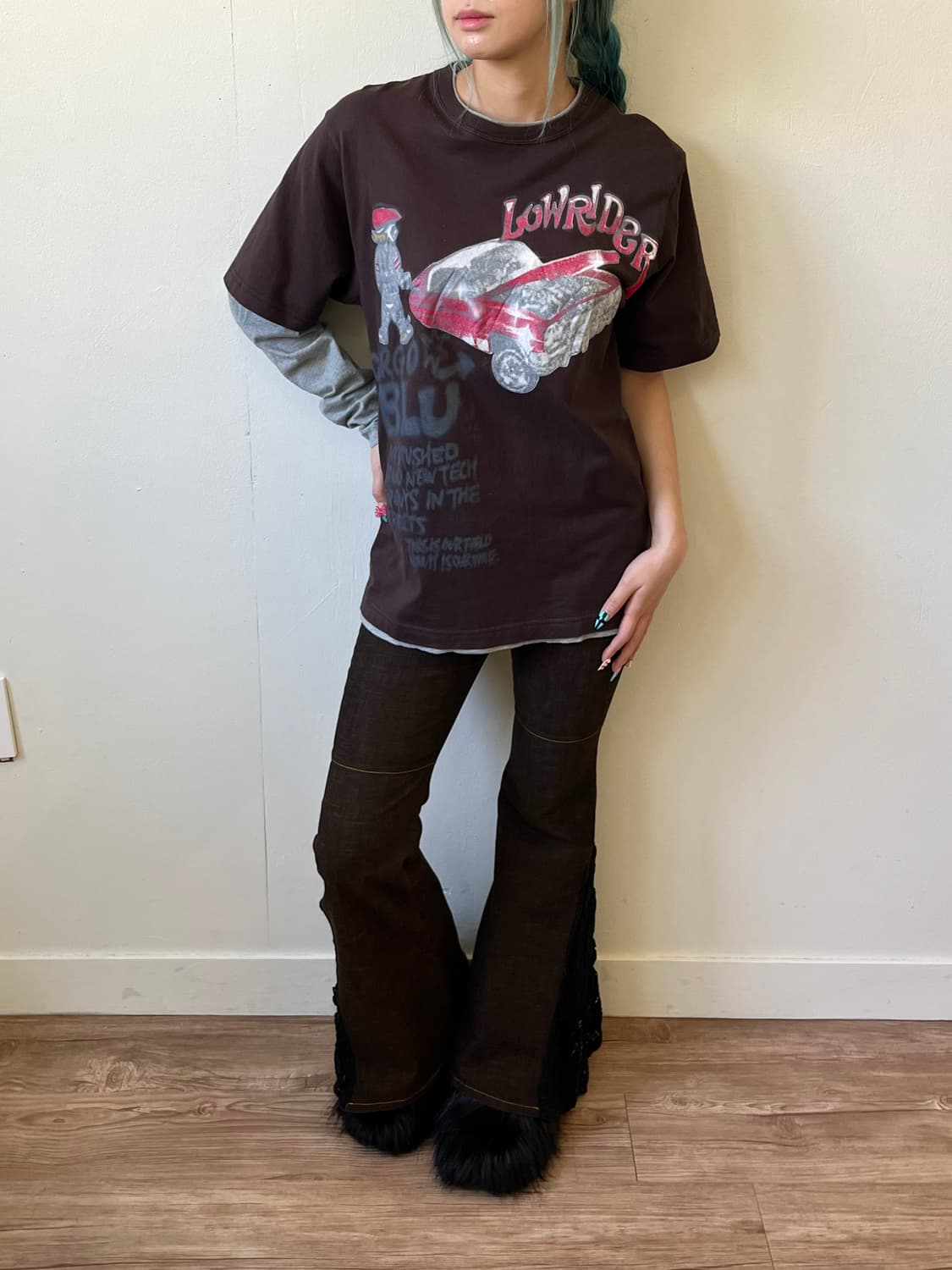 카고브로스 레이어드 프린팅 티셔츠 상품이미지5