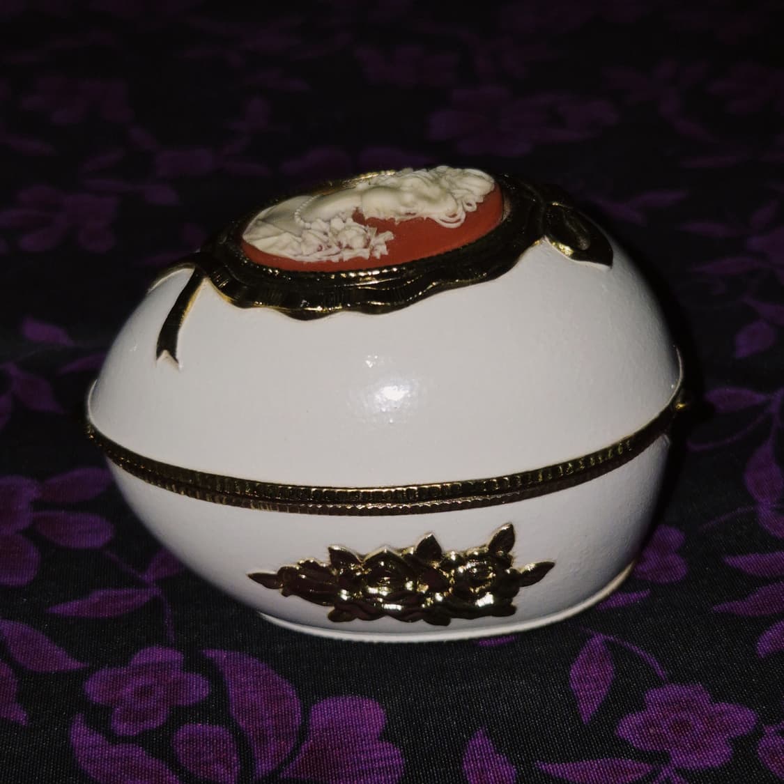 80s 프린스 엔틱 카메오 에그 오르골 보석함 상품이미지9