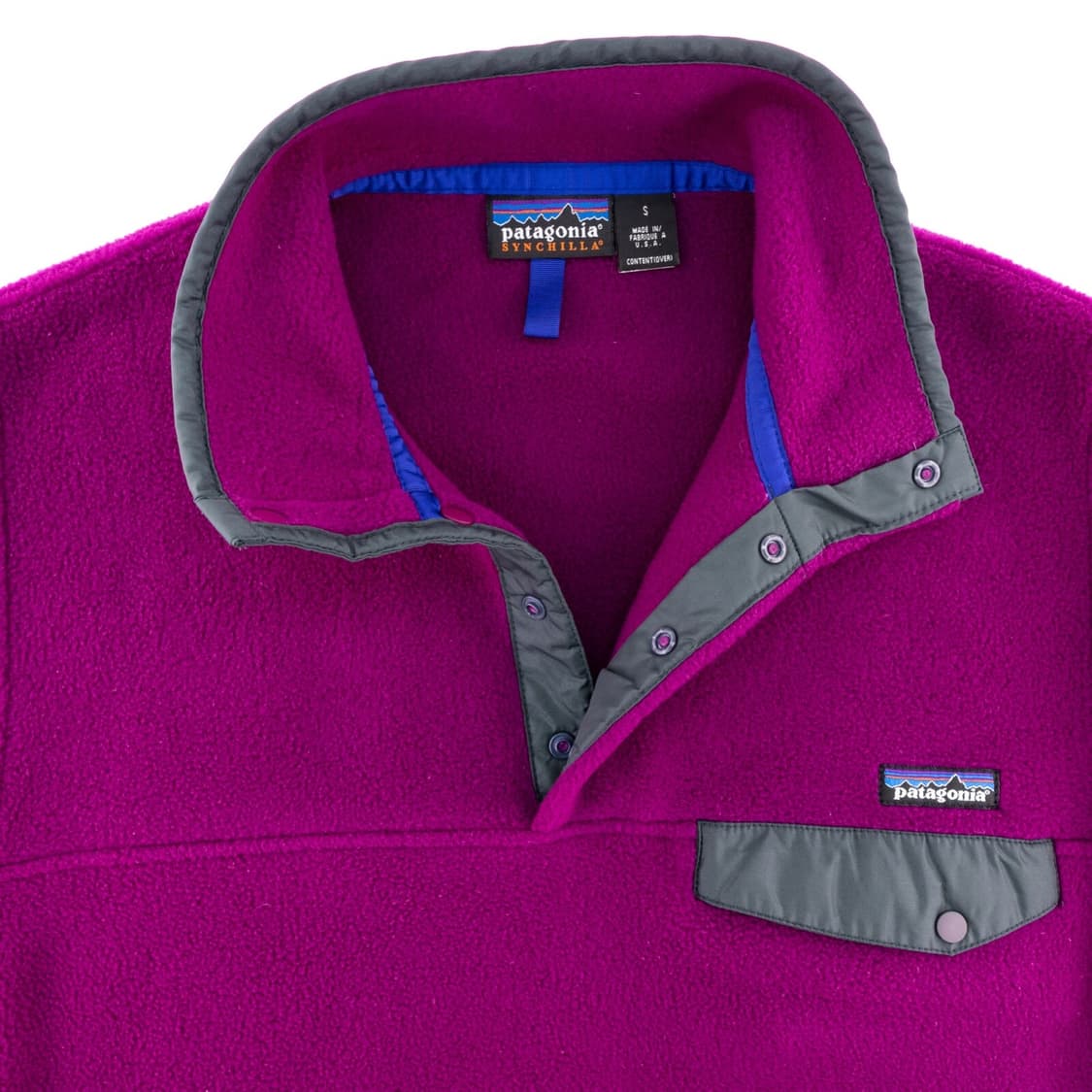 99FW 파타고니아 신칠라 스냅-T 퍼플/그레이 USA 상품이미지3
