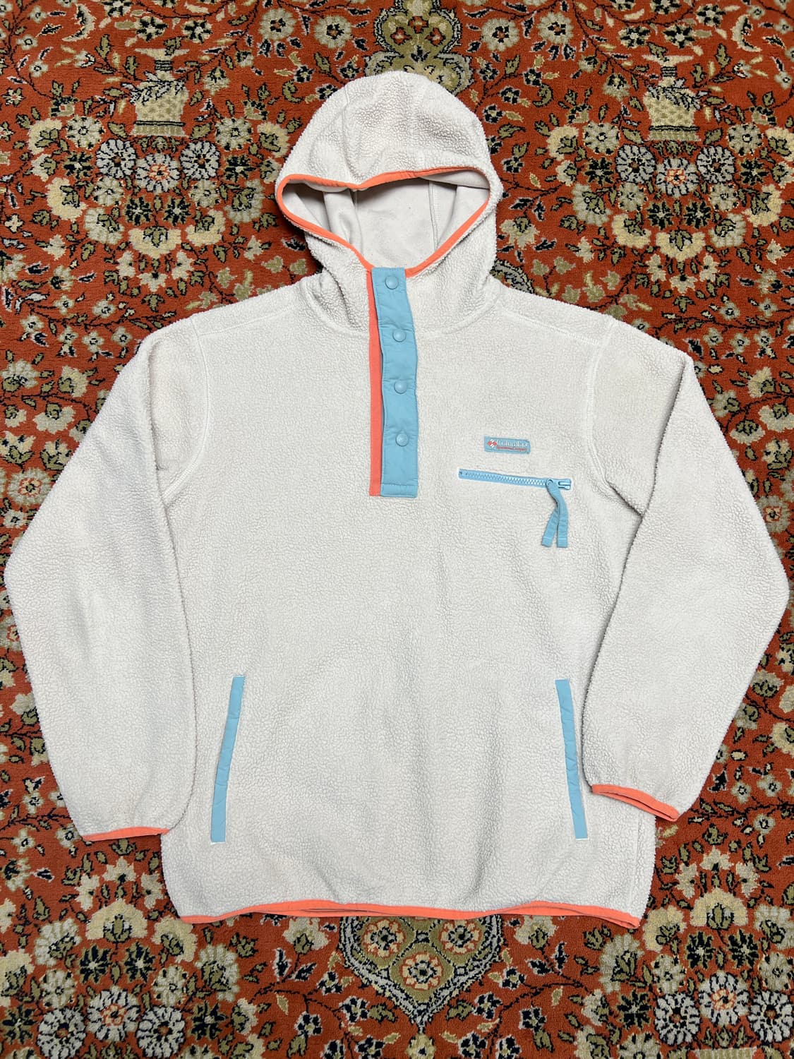 [L] Columbia 후드 플리스 베이지 상품이미지1