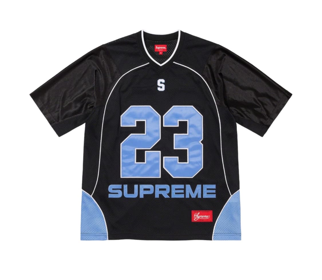 슈프림 퍼펙트 시즌 풋볼 저지 블랙 M사이즈 상품이미지1