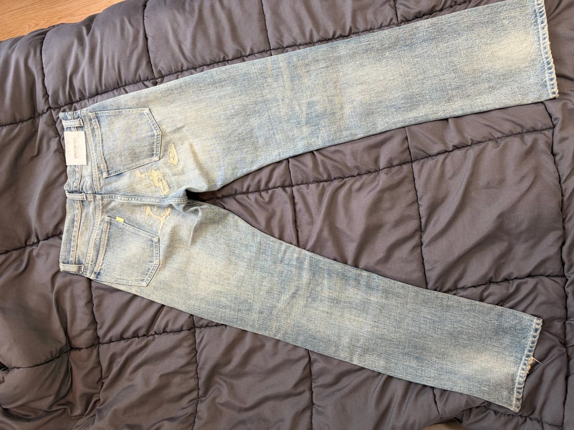 [3] skins 데미지 스트레이트 데님 상품이미지5