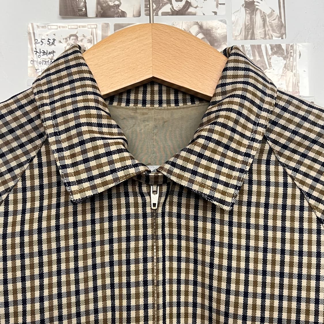 아쿠아스큐텀 울 플레이드 블루종 상품이미지2