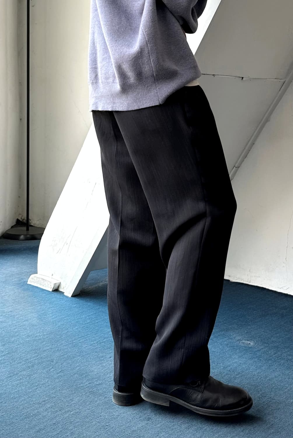 2 pleats multi stripe wide trousers 상품이미지9