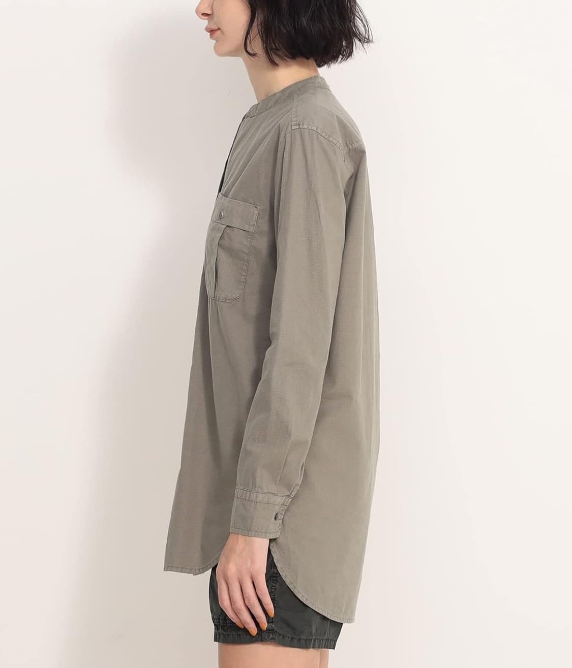 (정품/새상품) 제임스펄스 여성 화이트 코튼 립스탑 포켓 셔츠 상품이미지7