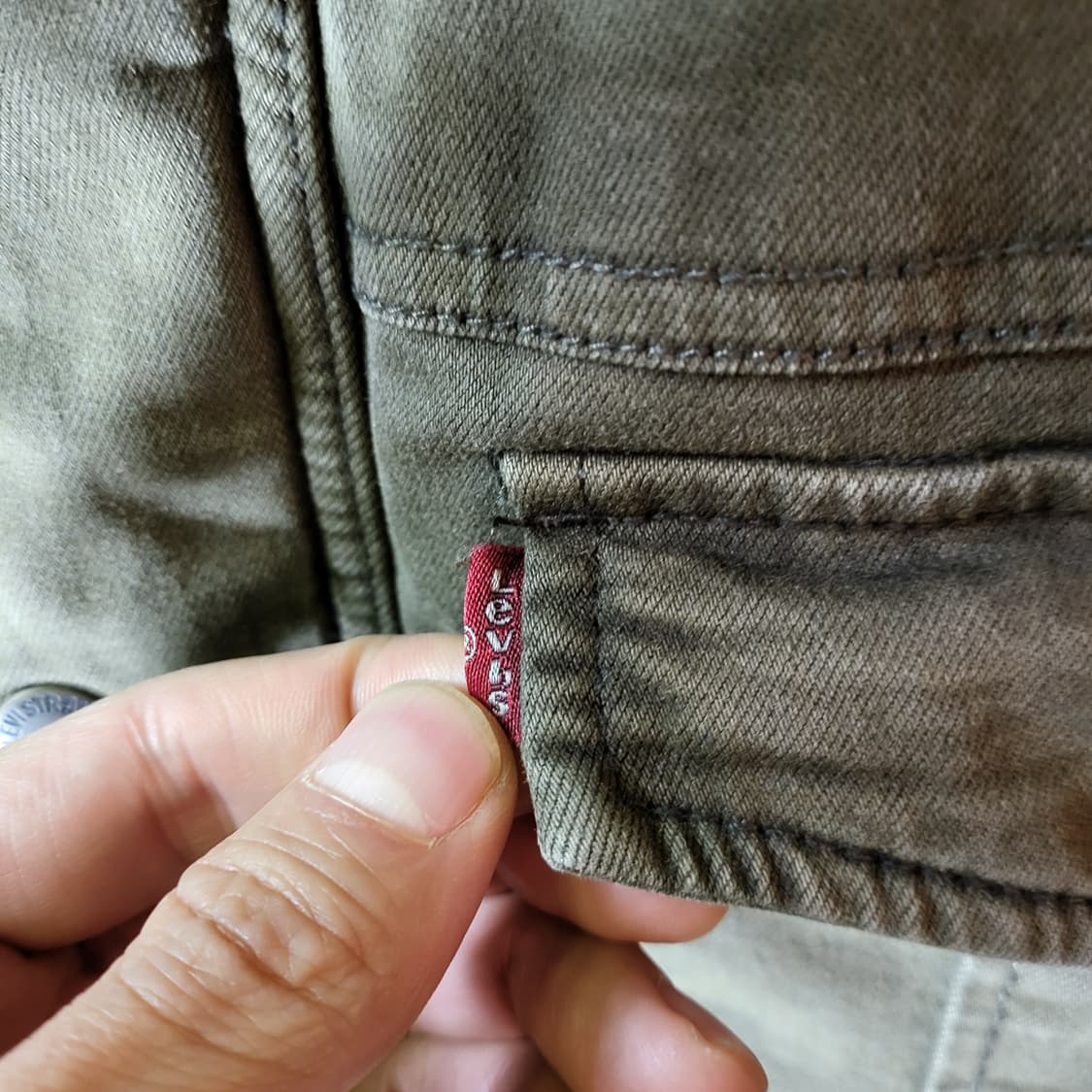 리바이스 데님 자켓 (M) 상품이미지4