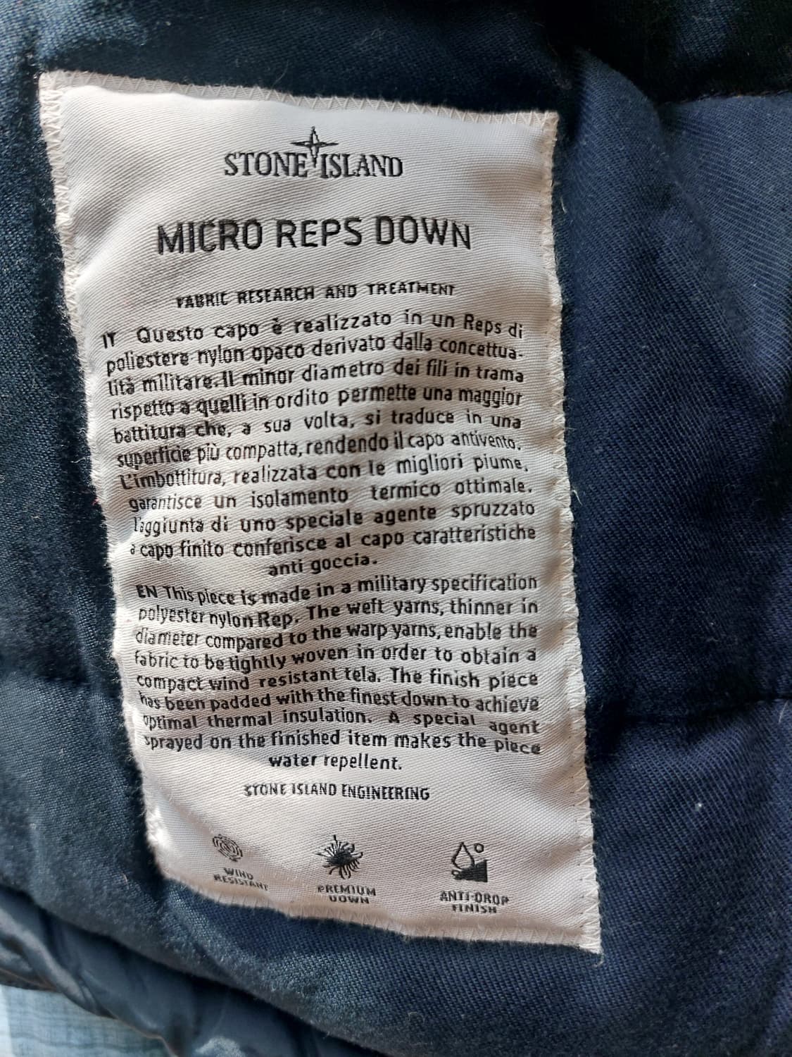 (택포)스톤아일랜드 마이크로랩스 다운패딩 M사이즈 상품이미지8