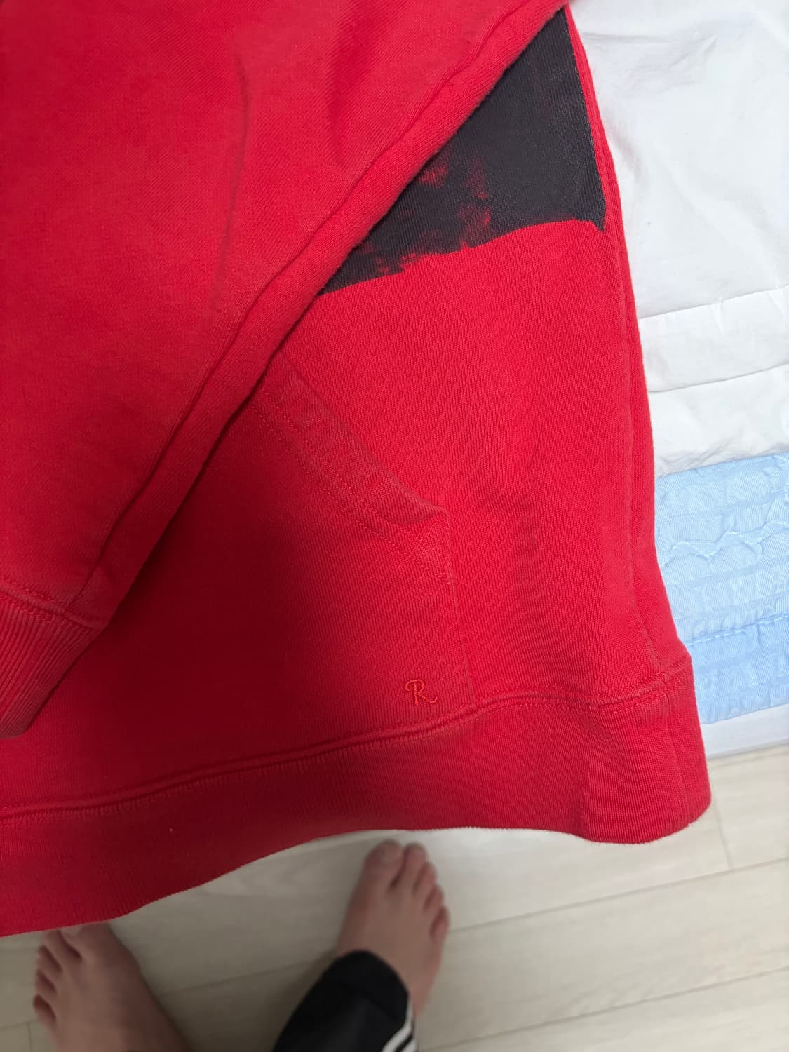 라프시몬스 차이나타운 컷 아웃 후드 size m 상품이미지4