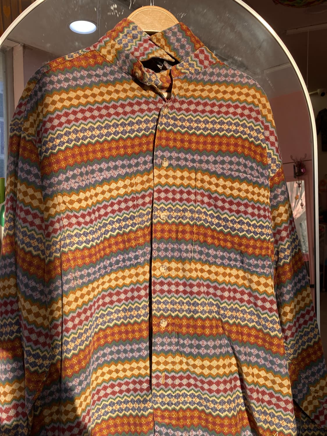 보헤미안 패턴 골덴 셔츠 상품이미지3