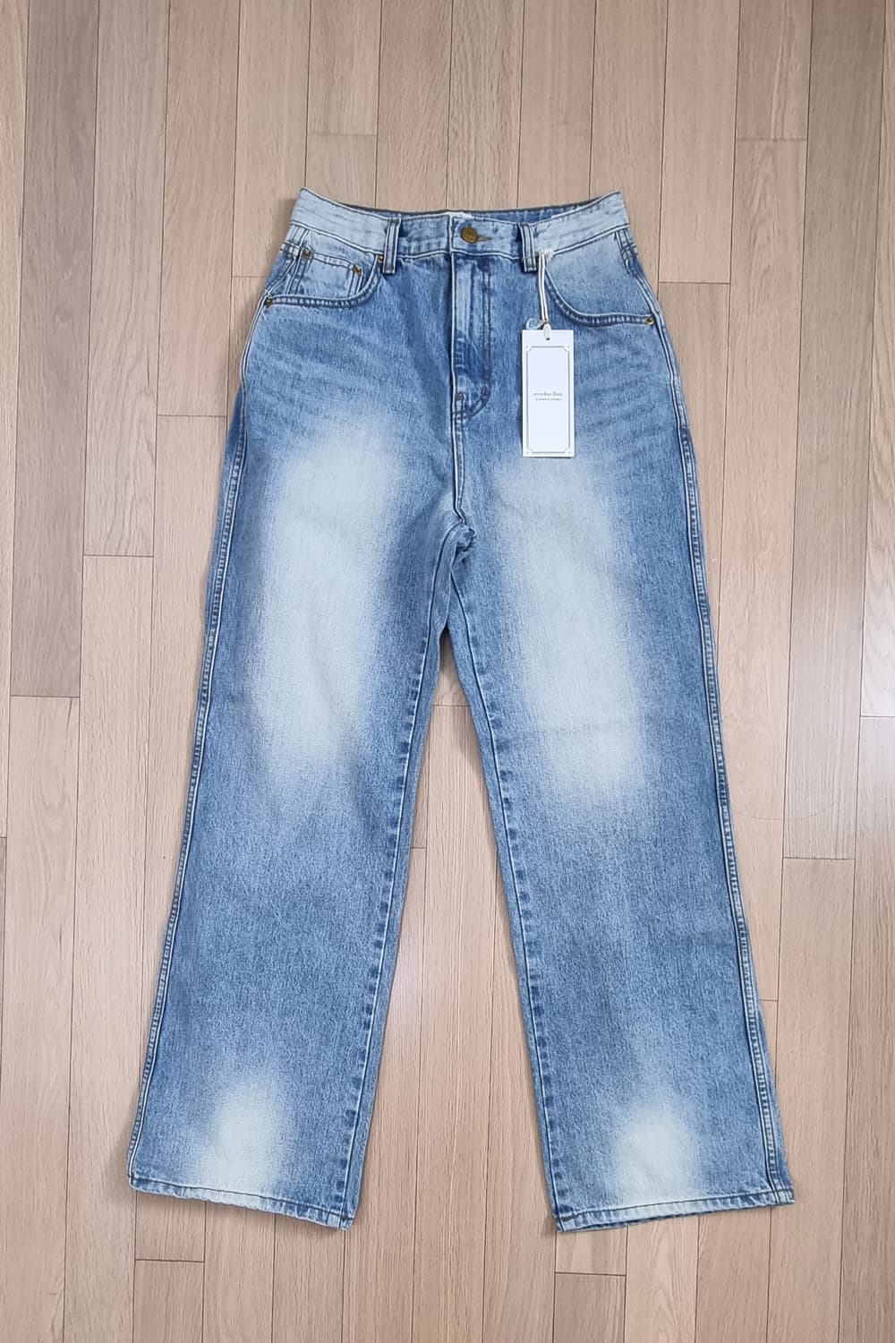 오버듀플레어 워싱 데님 1size _ 여성 상품이미지2