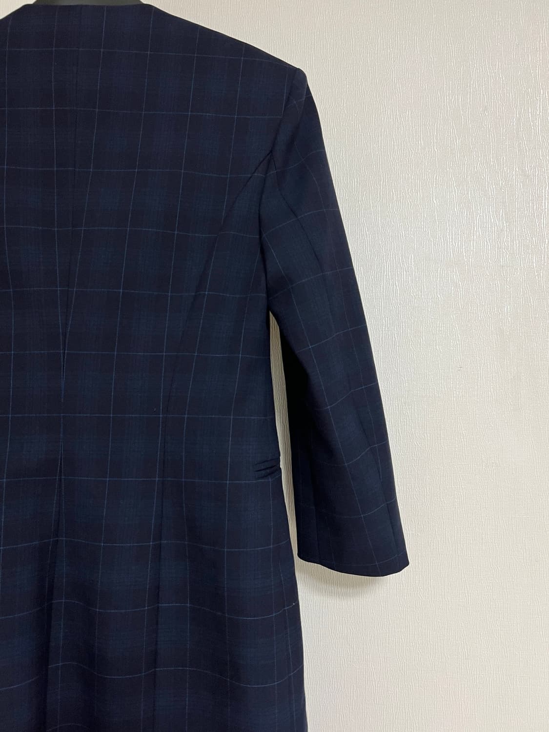 maje 마쥬 체크 노카라 더블 미니 원피스 상품이미지5