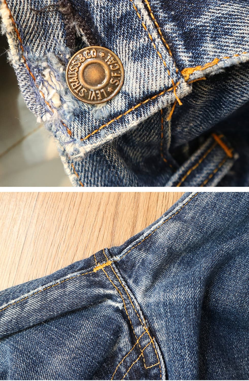 미국산 LVC LEVIS 리바이스 551ZXX 빅E 빈티지
셀비지 데님 상품이미지10