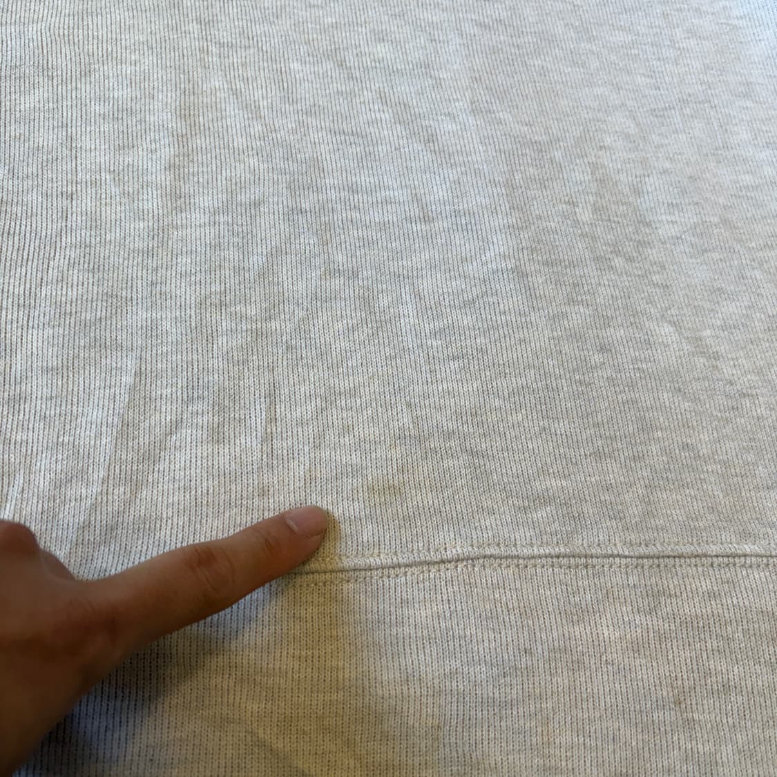 폴로 정품 아이보리 코튼 숄카라 니트 상품이미지4