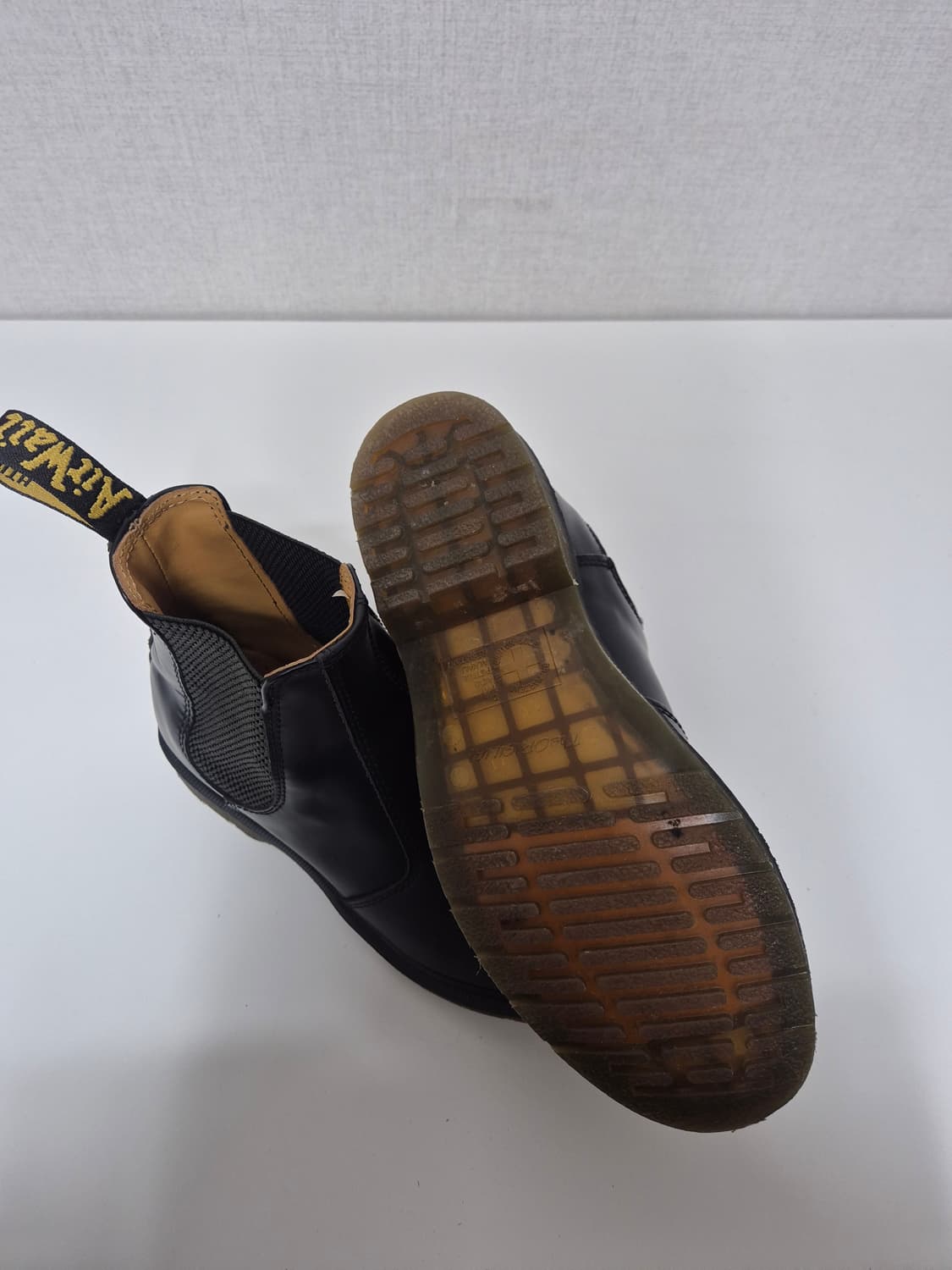 UK8 270mm 닥터마틴 2976 블랙 가죽 첼시부트 상품이미지9