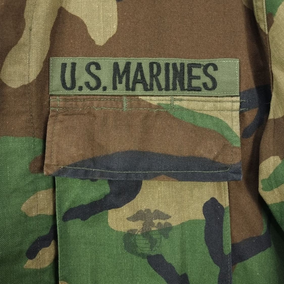 [미군빈티지]80'S U.S 마린 우드랜드 카모 BDU 자켓 M19379 상품이미지7