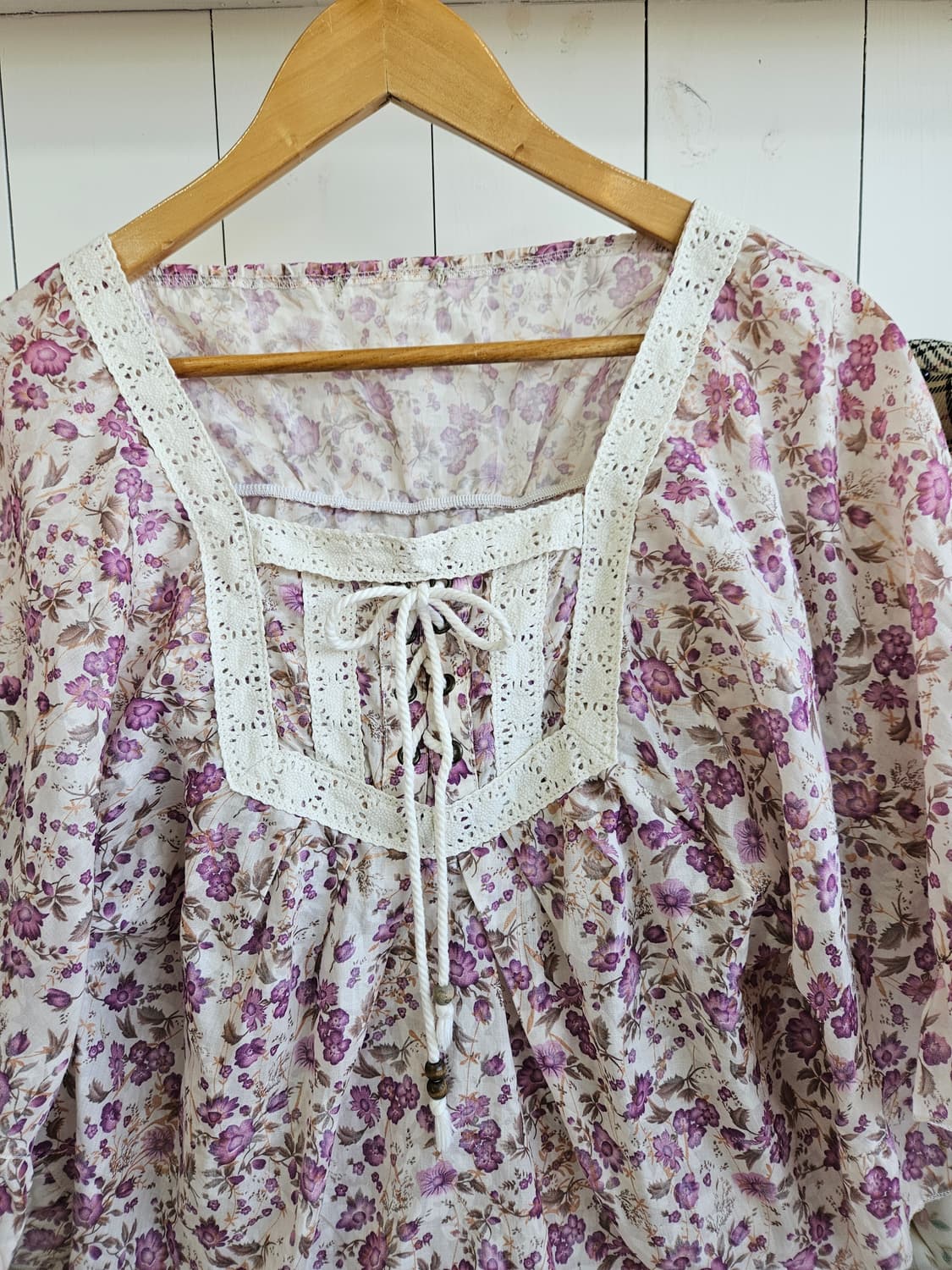 플라워 케이프 블라우스 (모리걸 무드) 상품이미지2