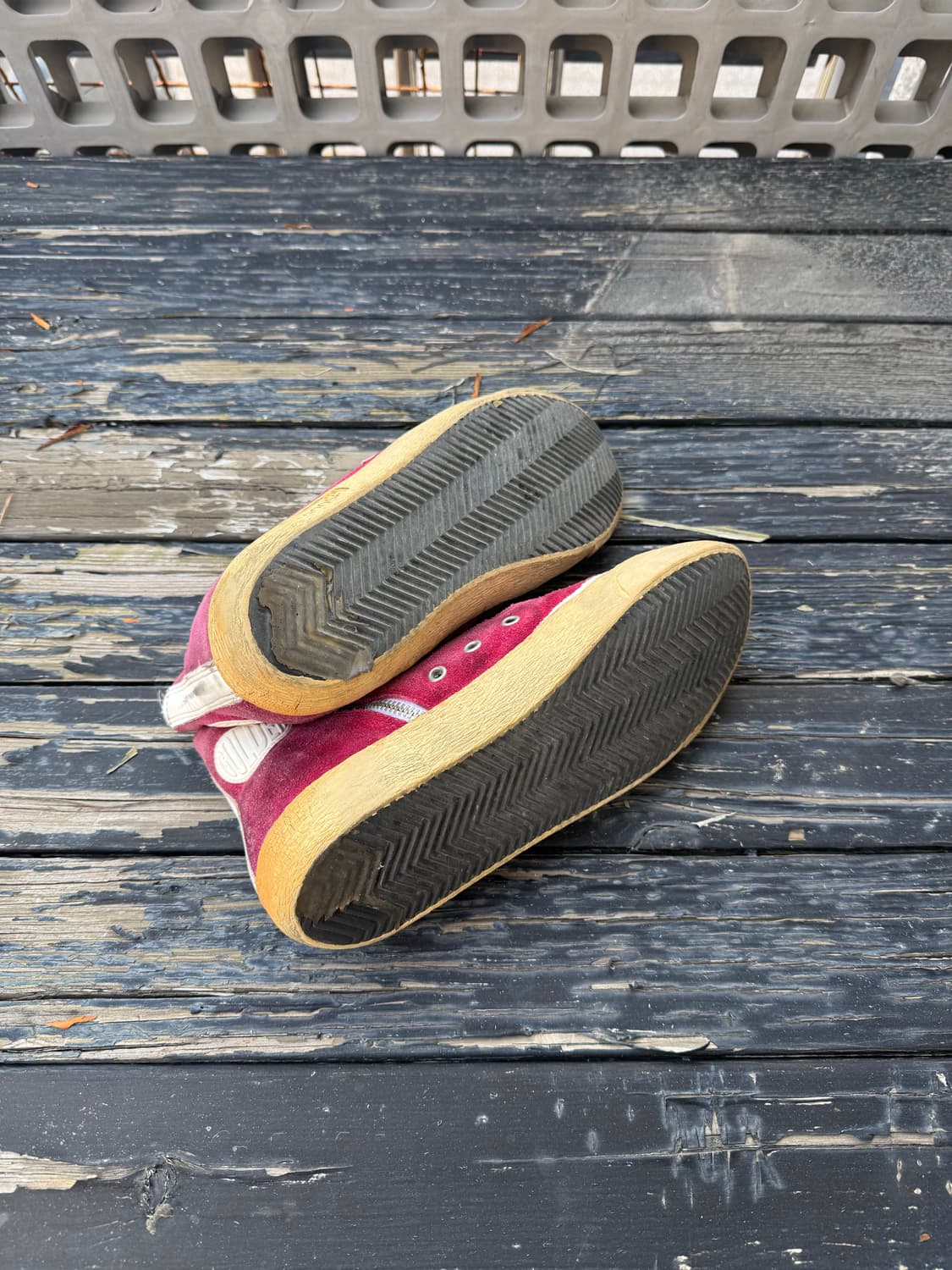 (41) 골든구스 플란시 스웨이드 하이탑 버건디 상품이미지5