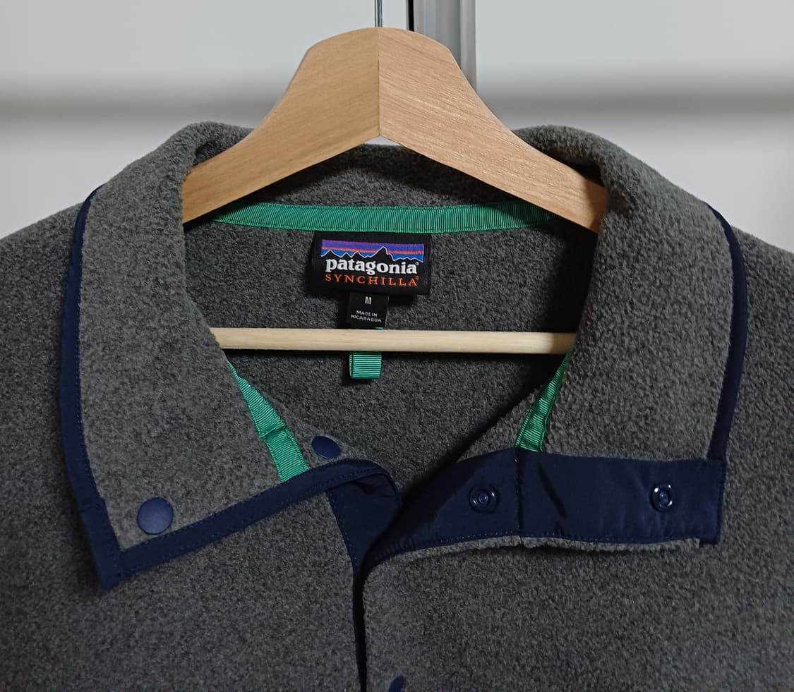 🇳🇮 [M] 파타고니아 신칠라 스냅티 - 니켈 / 네이비 블루 상품이미지4