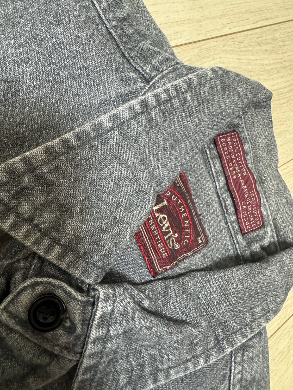 빈티지 리바이스 투포켓 데님셔츠 상품이미지3