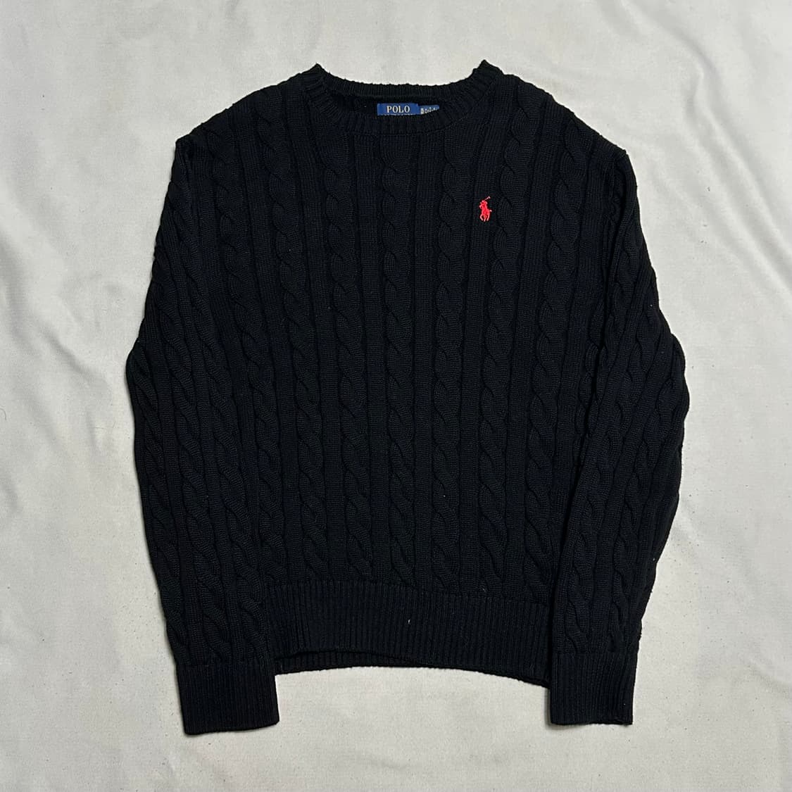 XL 폴로랄프로렌 블랙 케이블 니트 상품이미지2