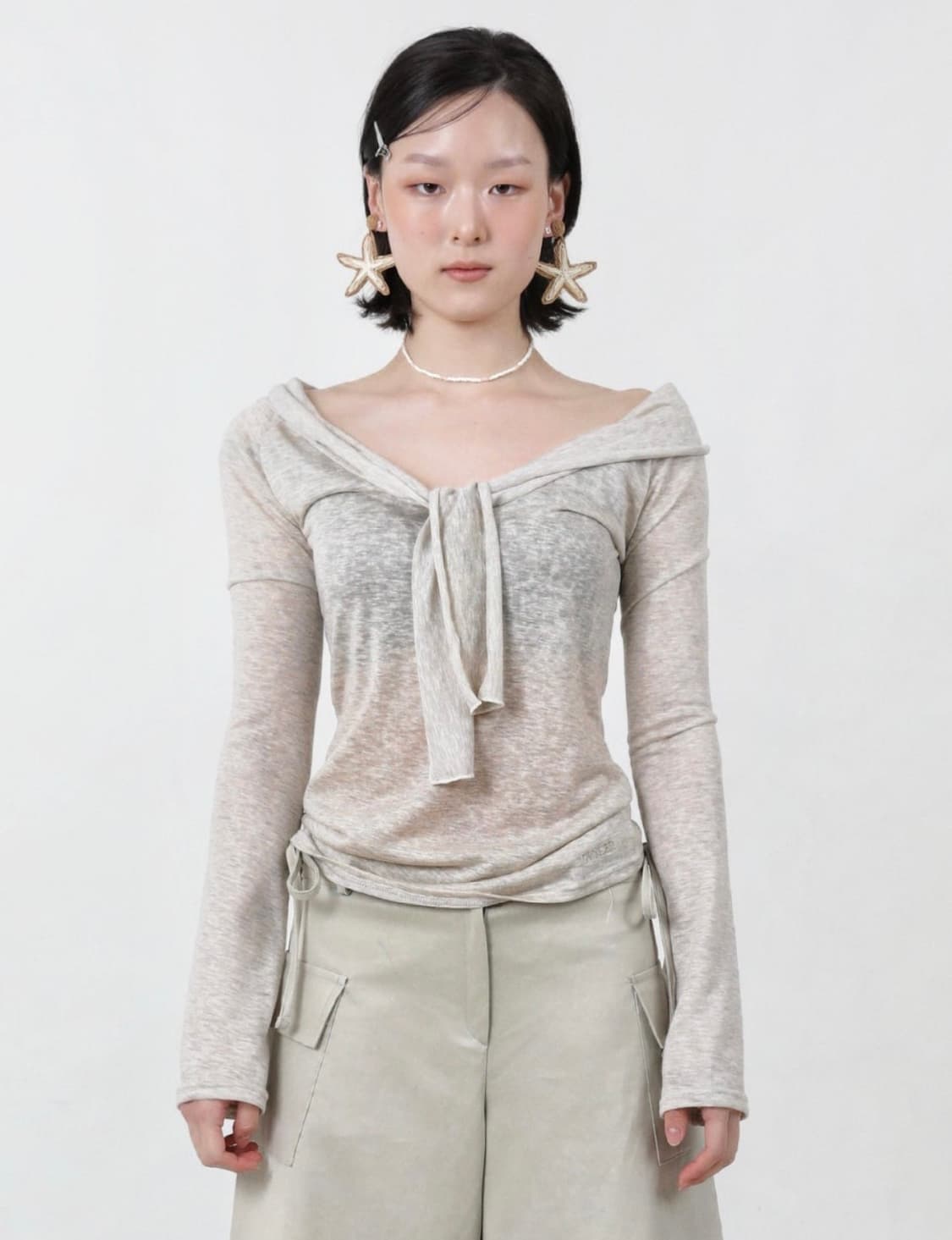 새상품) 오운서 marina soft tee 마리나 소프트 숄더티 상품이미지3