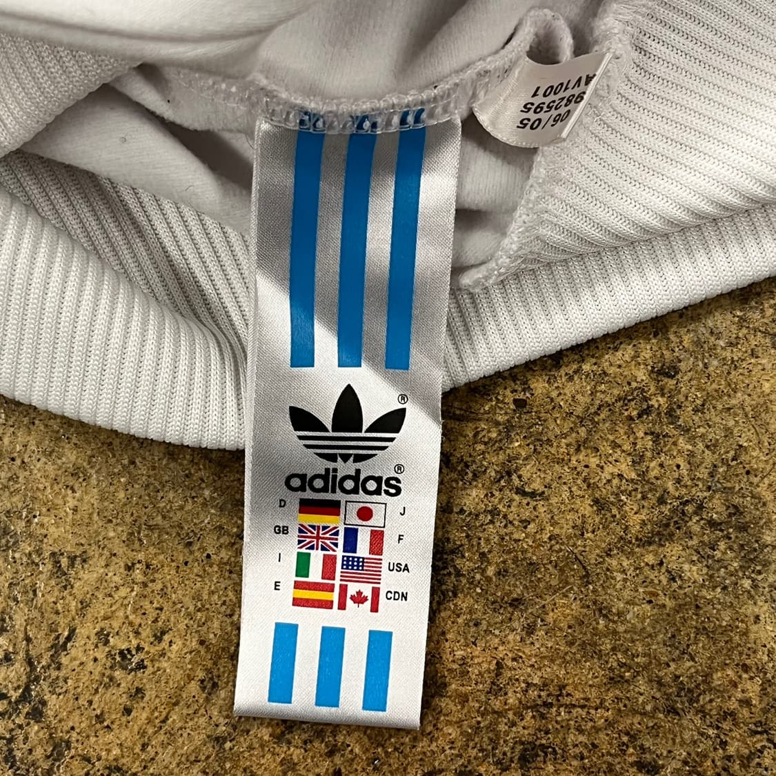[정품/90] 아디다스 화이트 다색 져지 트랙탑 b16 상품이미지6