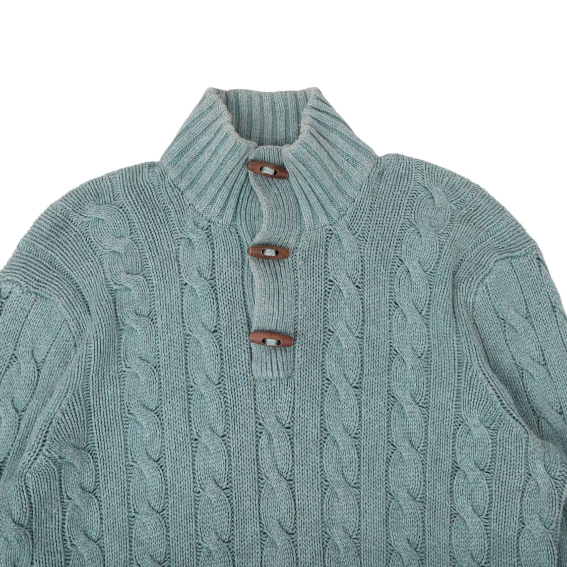 폴로 랄프로렌 민트 토글폴라 실크 케이블 니트 상품이미지2