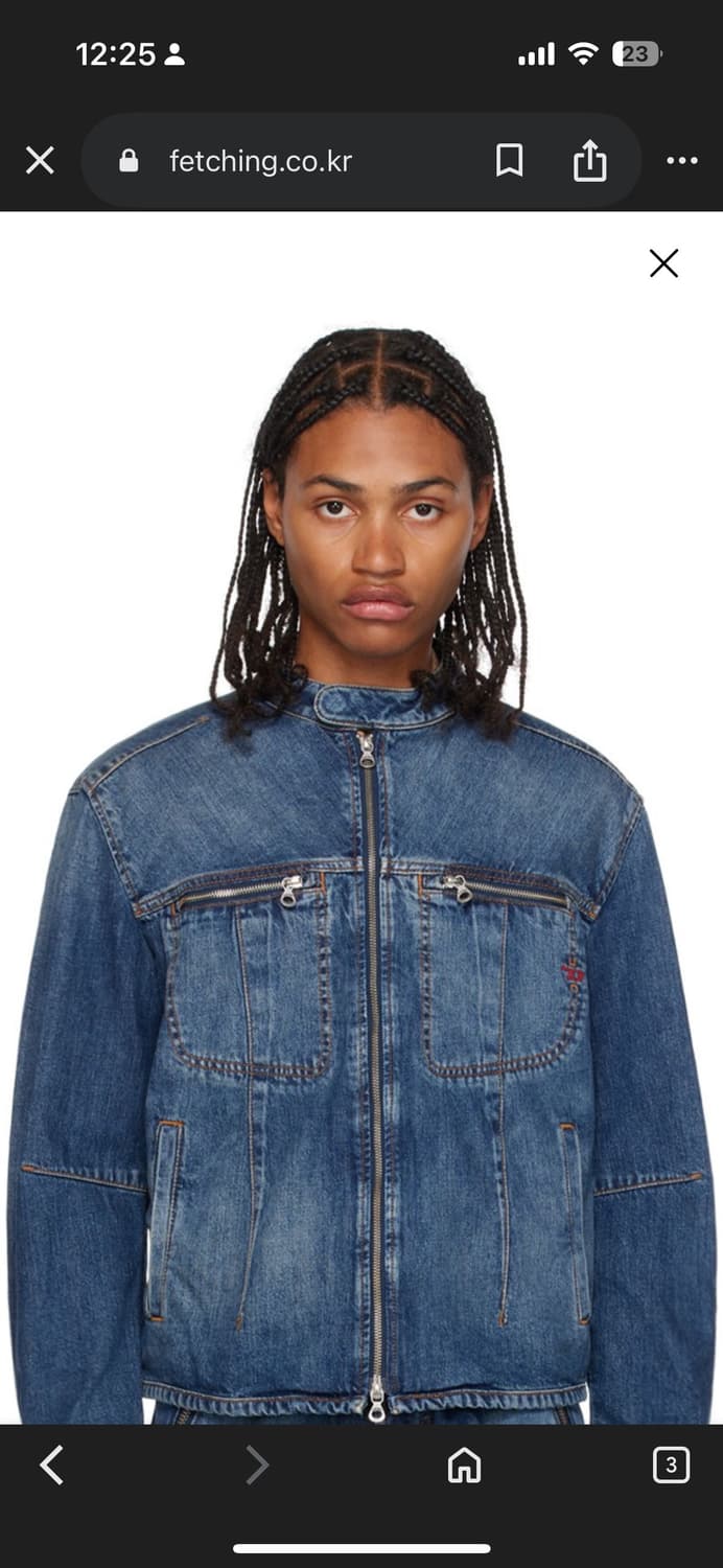 디젤 바이커 다크블루 데님자켓 상품이미지1