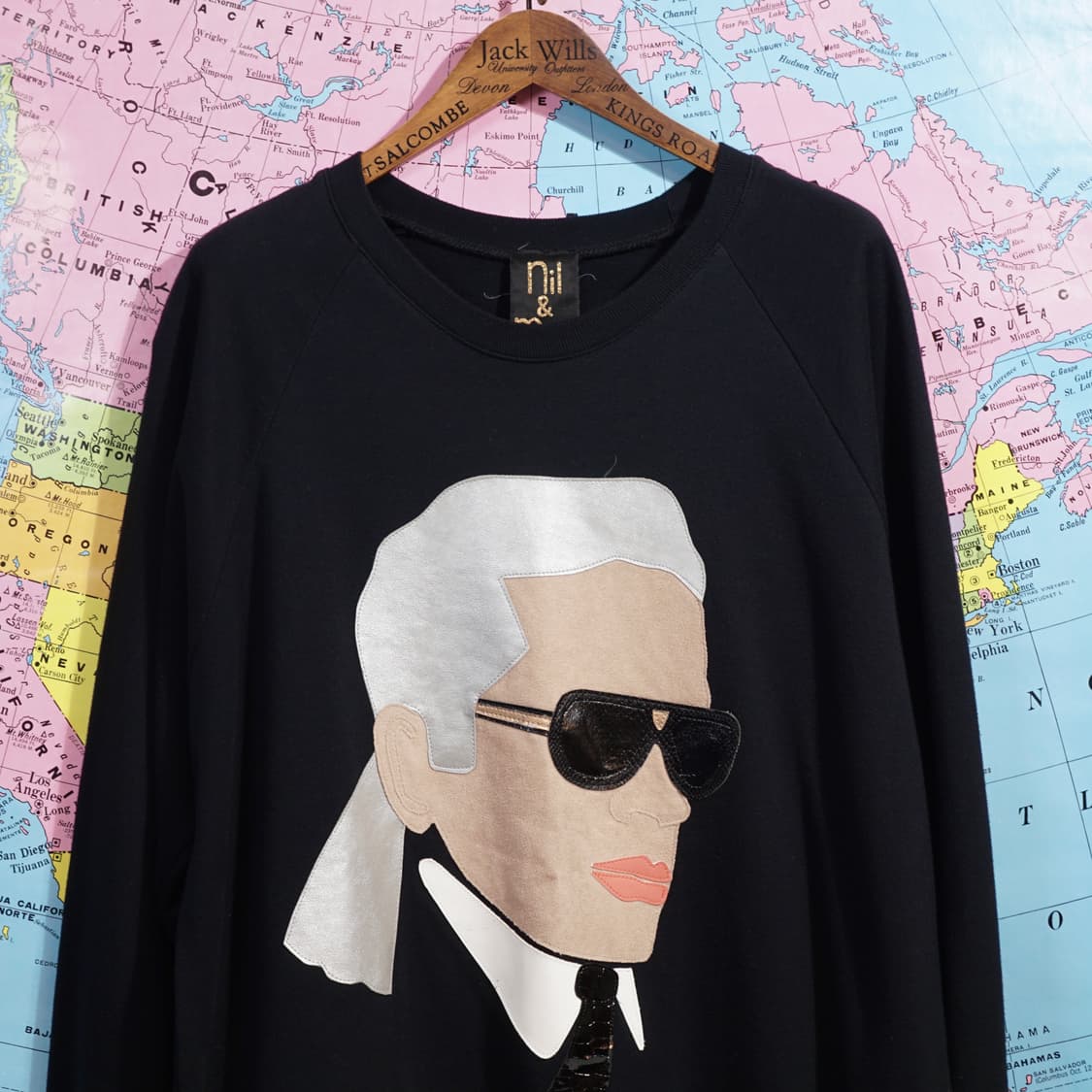 Nil&Mon 칼라거펠트 패치워크 스웻셔츠 상품이미지1