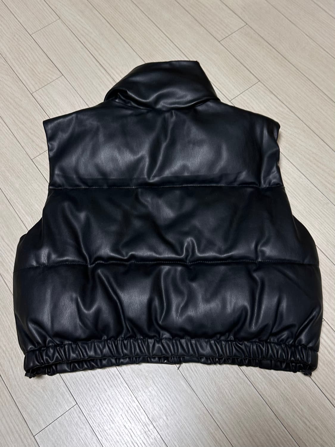 자라 레더 크롭 패딩조끼 xs 상품이미지6
