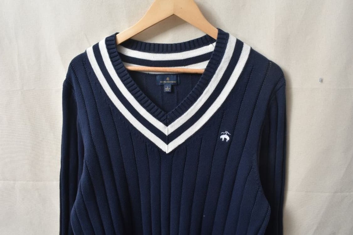 브룩스브라더스 크리켓 코튼 니트 L M0179 상품이미지3