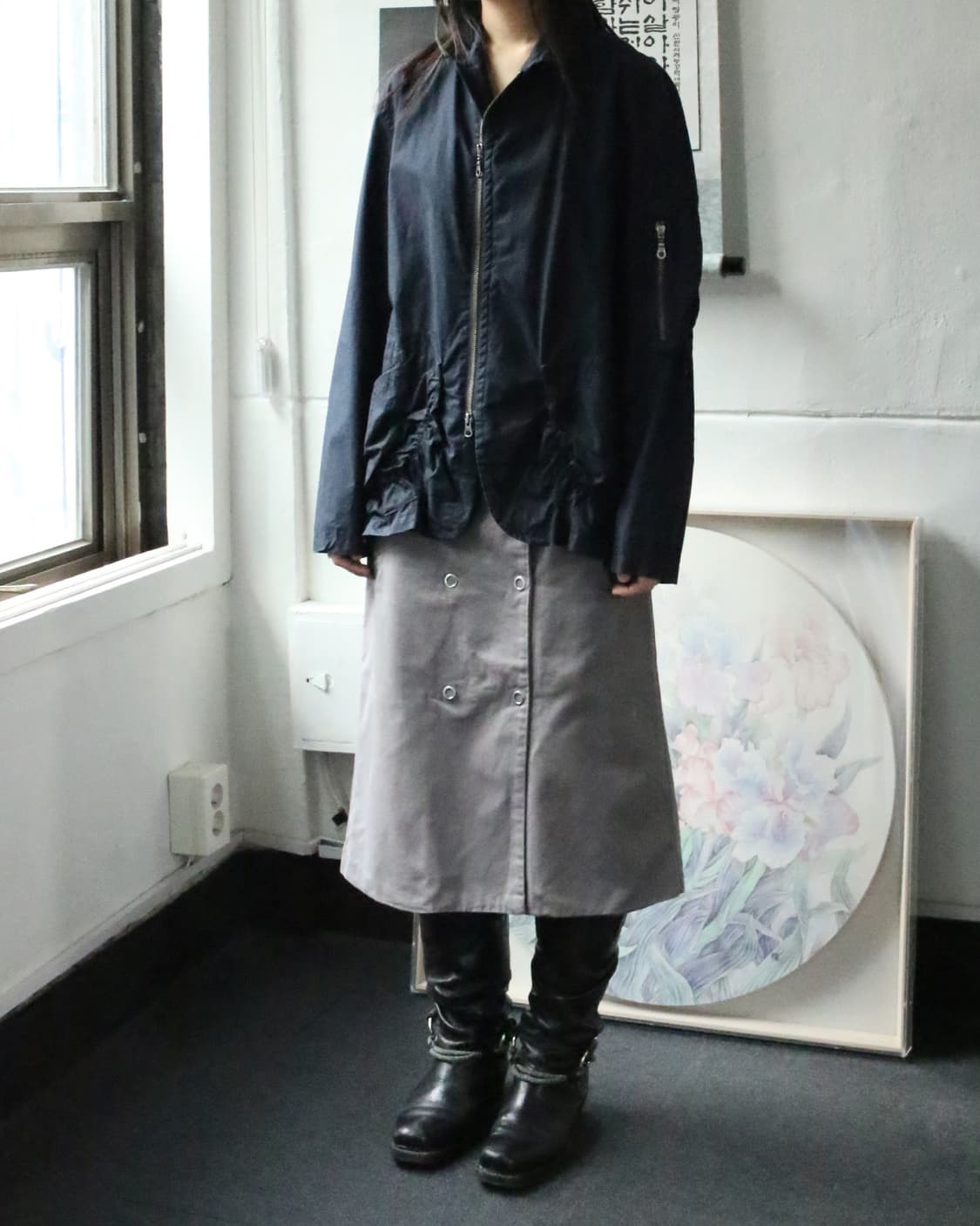 마리떼 프랑소와 저버 드레이프 봄버 자켓 상품이미지2