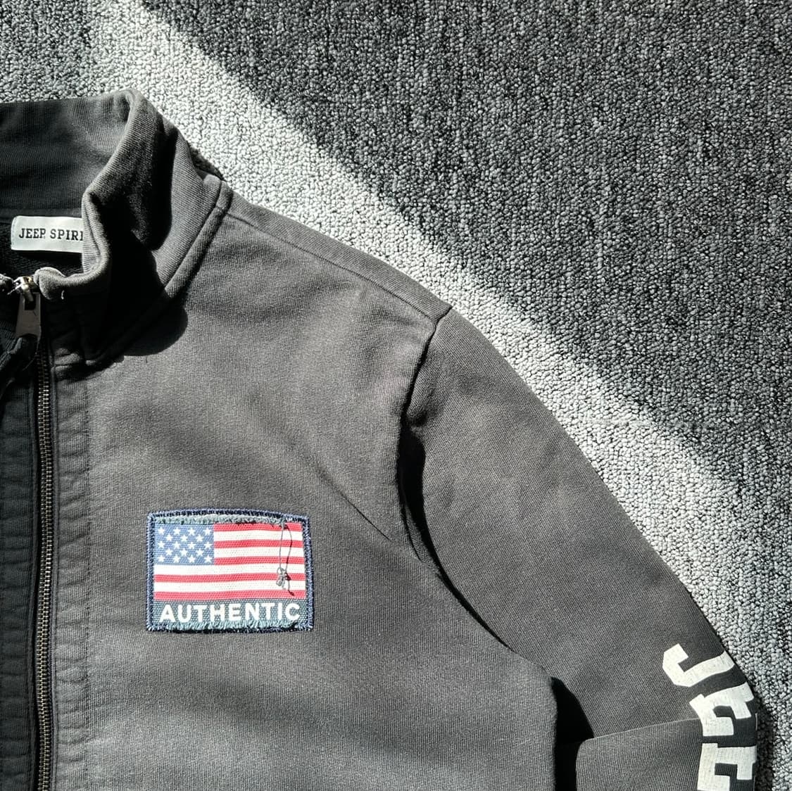 Jeep 성조기 스웻 빈티지 집업 상품이미지4