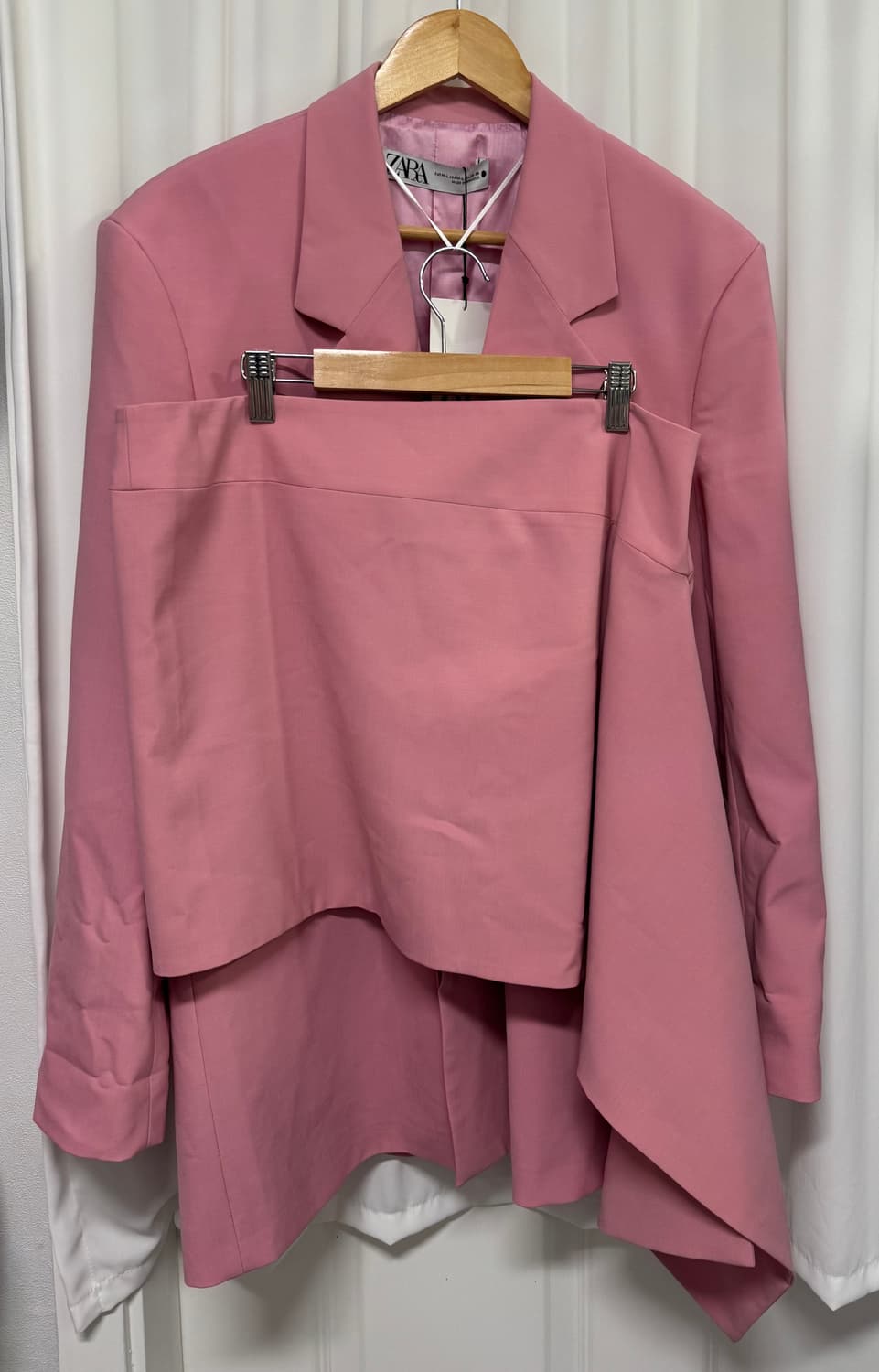 [새상품] ZARA 자라 핑크 블레이저 셋업 상품이미지4