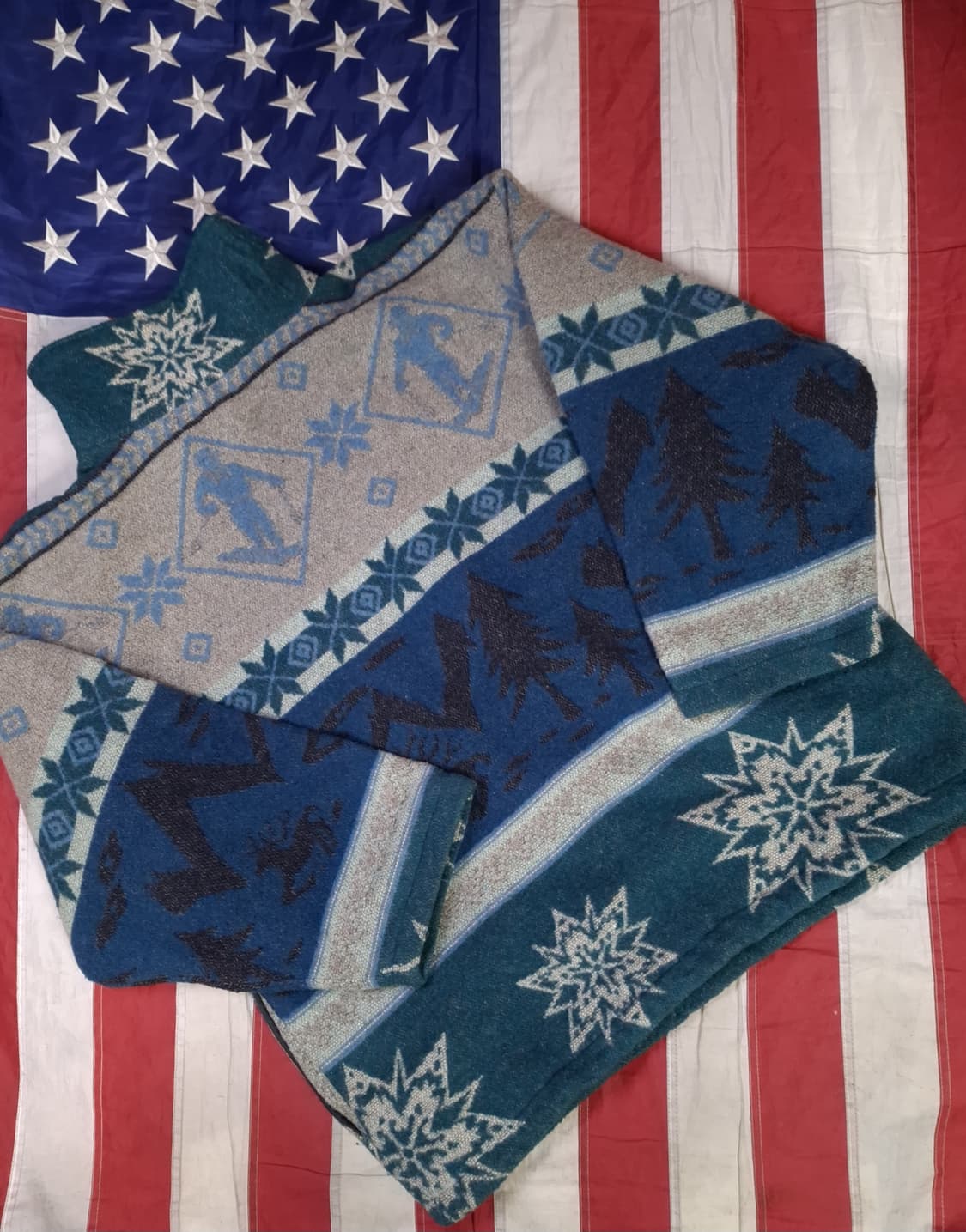 오리지날 90's 엘엘빈 노르딕 오버핏 후리스자켓 상품이미지7