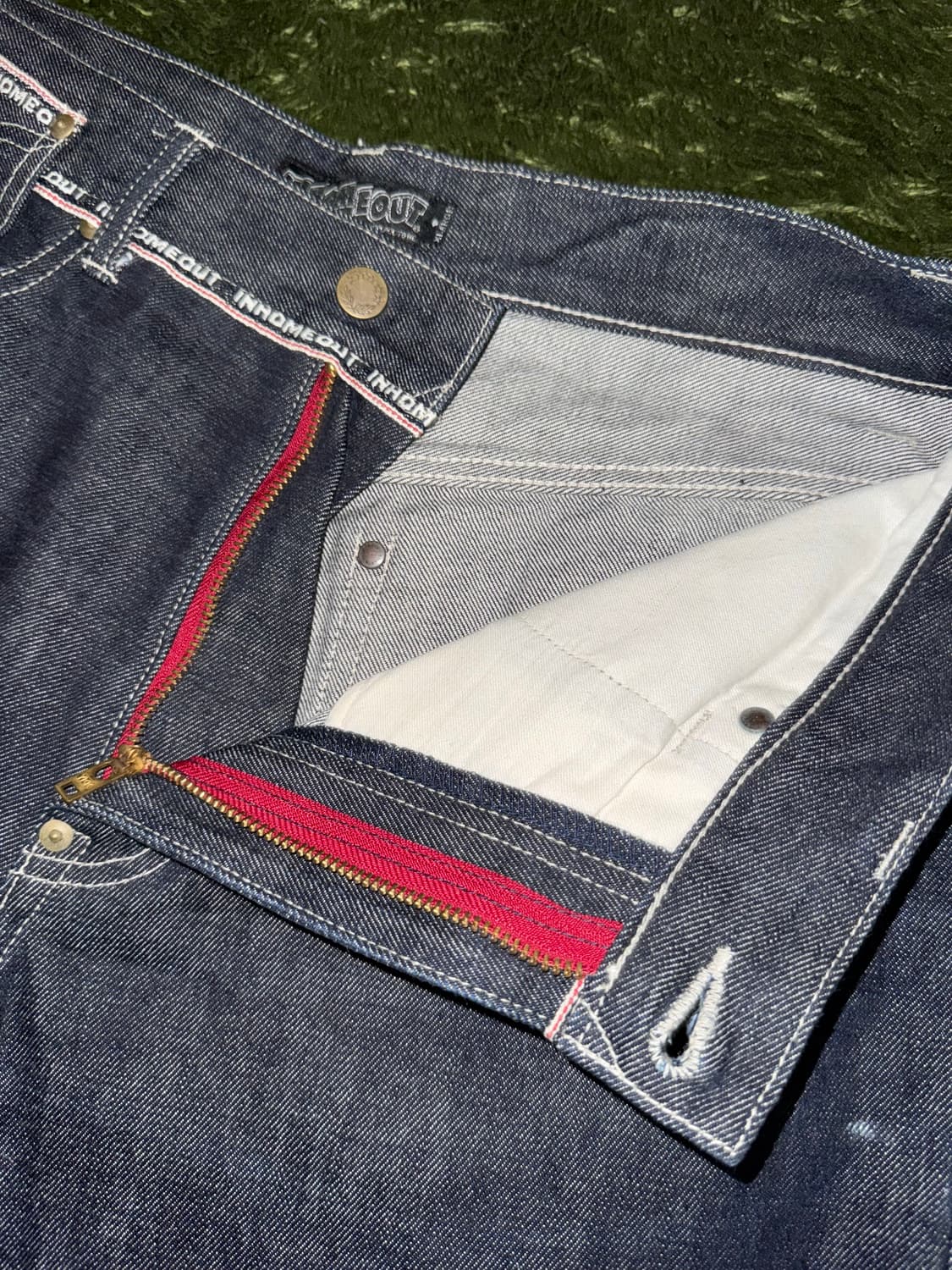 [XL] INHOMEOUT 딥 인디고 데님 팬츠 MADE IN JAPAN 상품이미지3