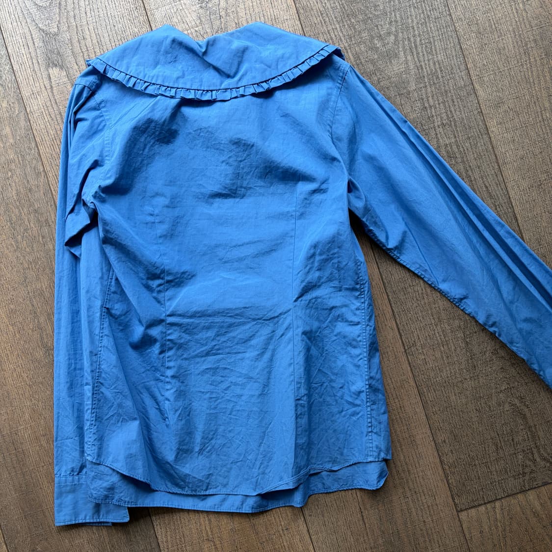 Blue Frill Collar Blouse 상품이미지7
