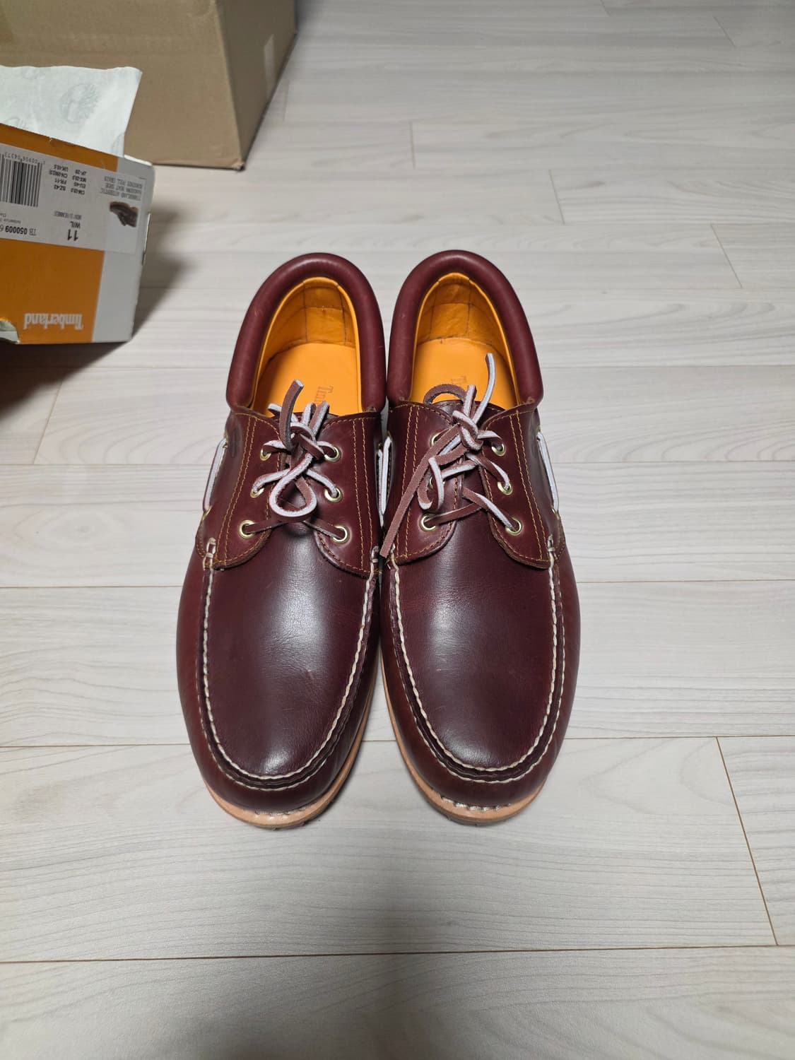 팀버랜드 3아이 보트슈즈 버건디 290 상품이미지1