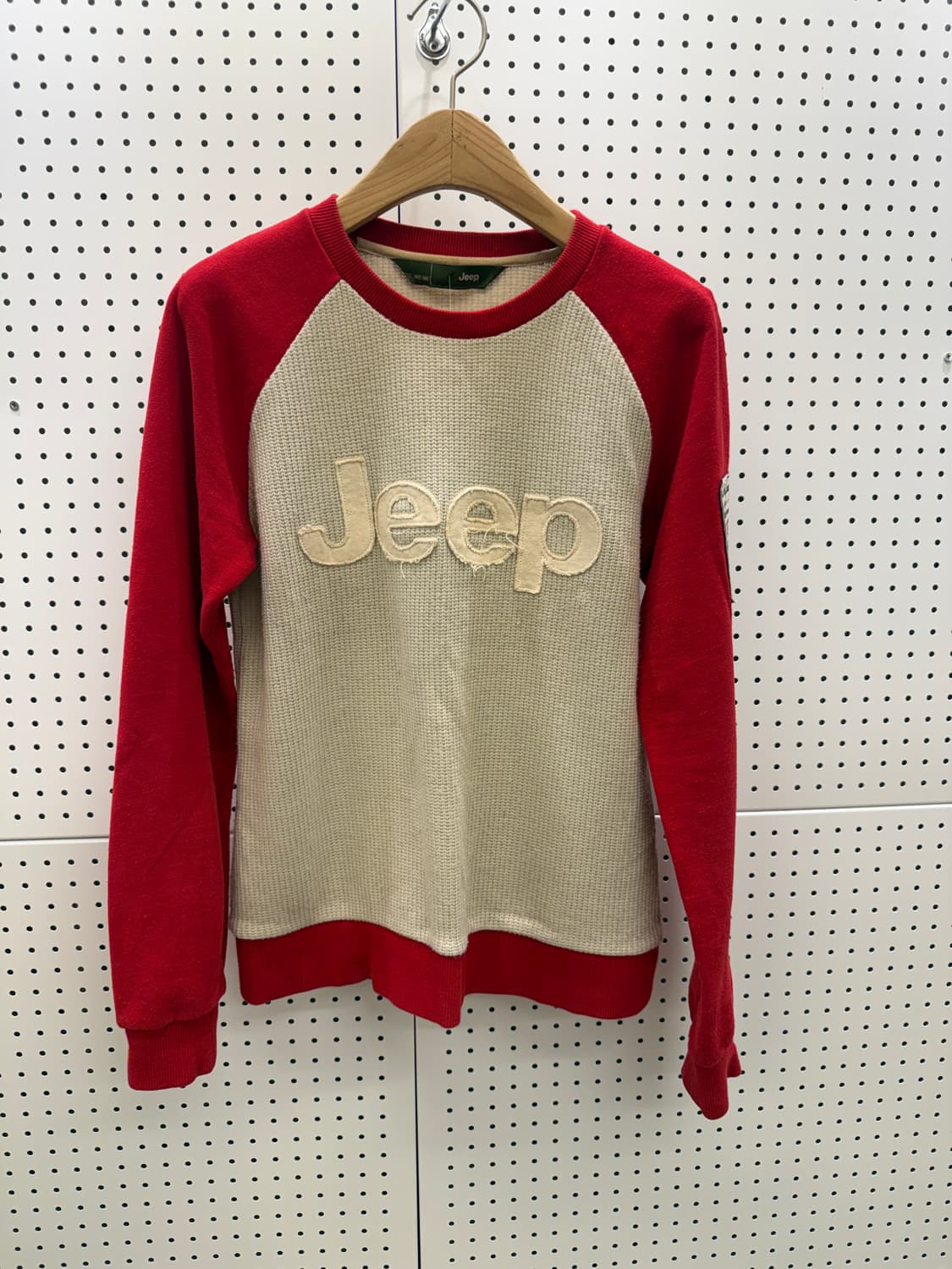 ▪️지프 패치 와플 빅로고 단가라 니트 U850 상품이미지2