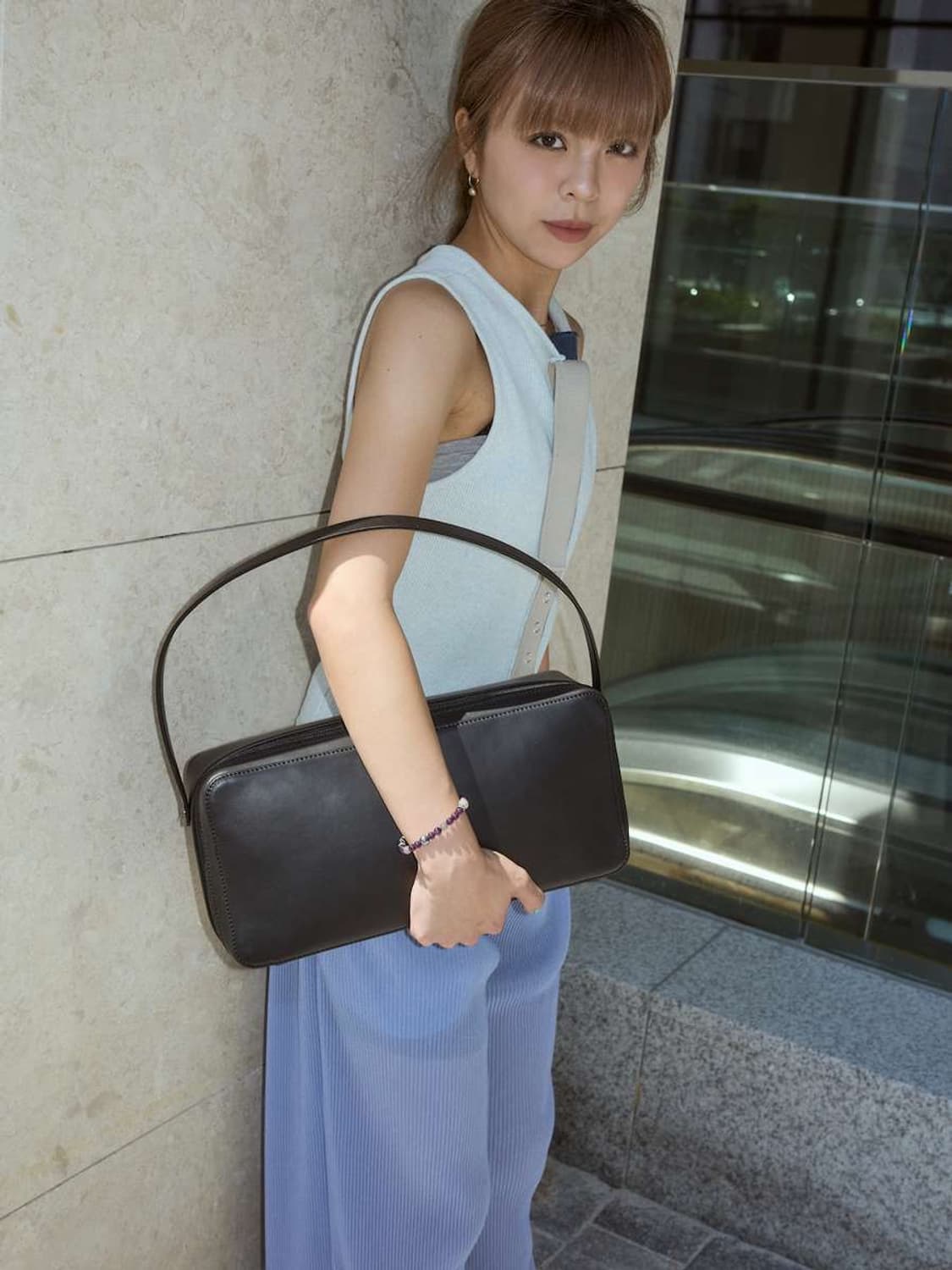 오라리 25fw AETA 스퀘어 백/블랙 상품이미지3