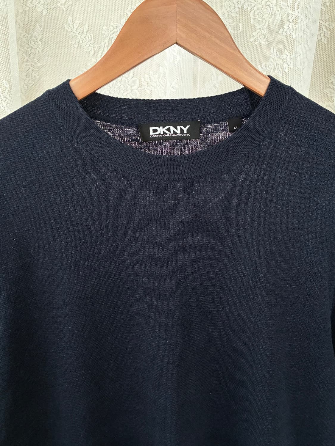 M) DKNY 린넨 니트 네이비 상품이미지3