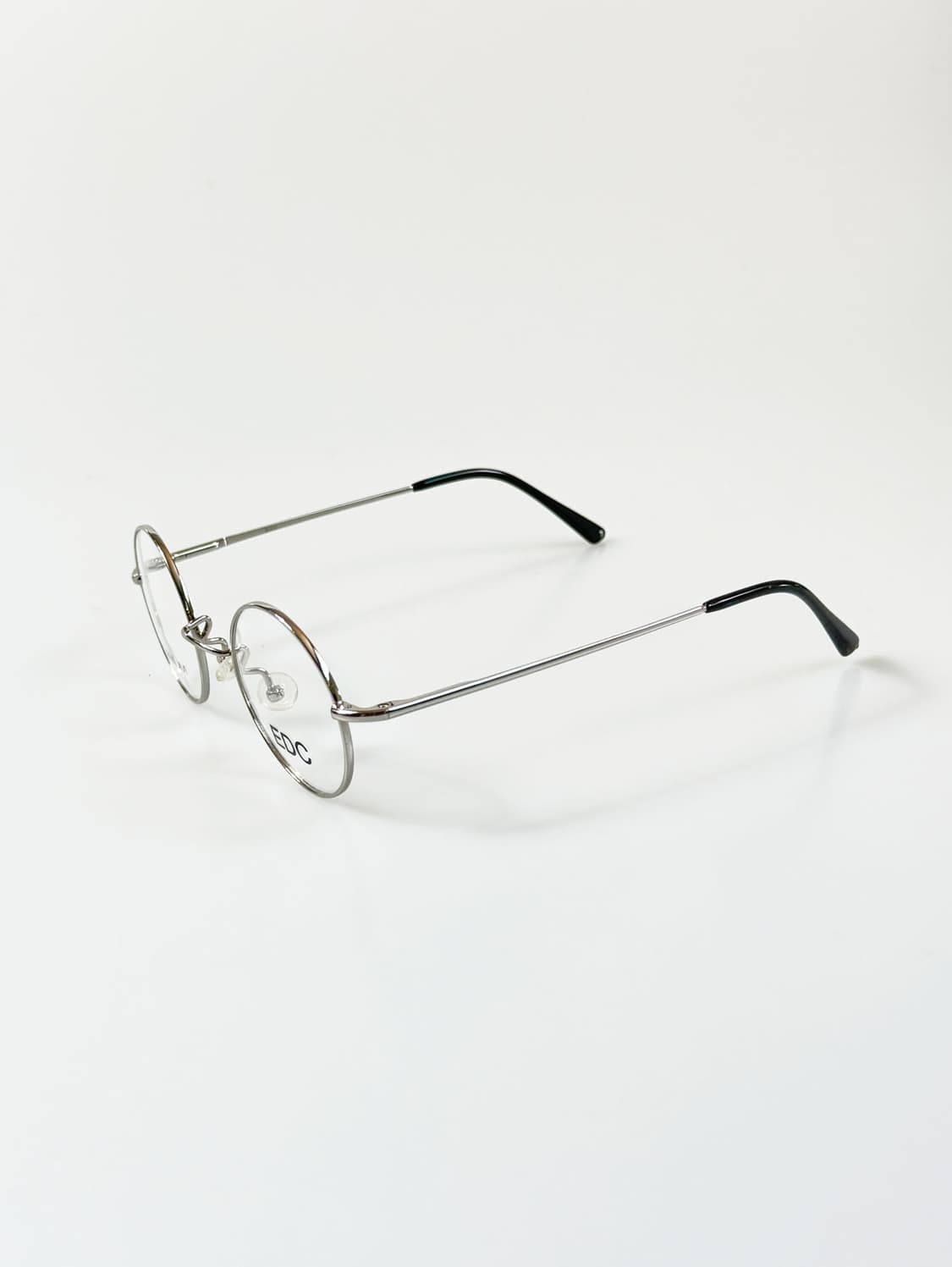 EDC 실버 티타늄 보스톤 프레임 빈티지 안경 상품이미지3