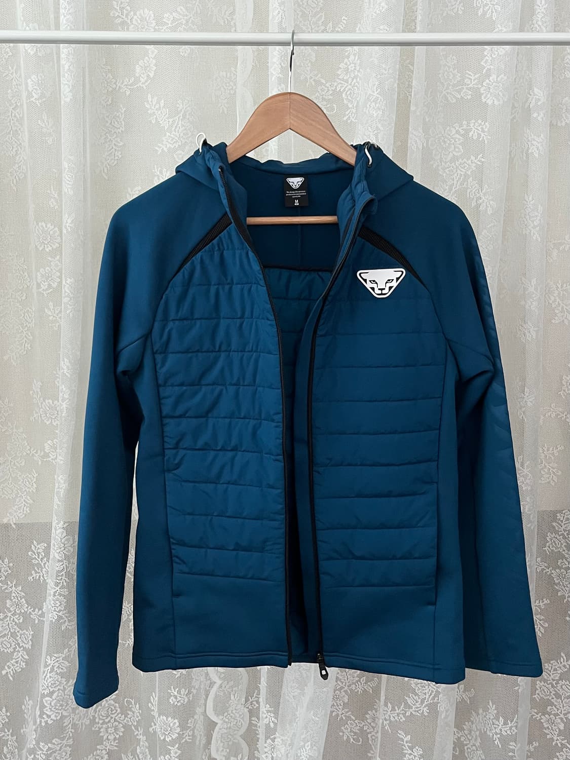 95) 다이나핏 경량패딩 기모 후드집업 블루 상품이미지3