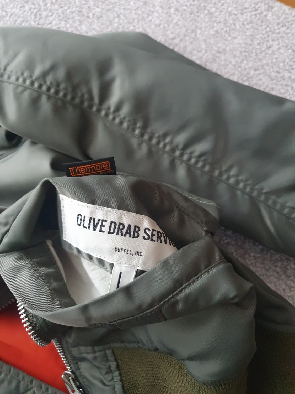 올리브드랩서비스 크루맨 자켓 ods ma-1 상품이미지5