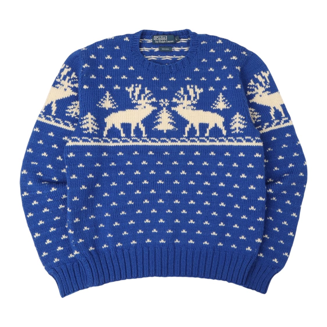 90s 폴로 랄프로렌 스노우 디어 핸드 니트 상품이미지1