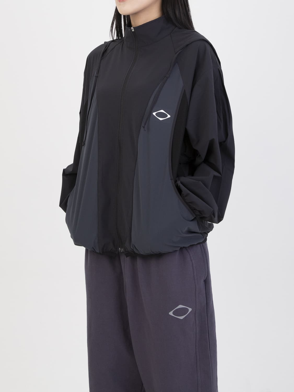 미스치프 라이트 윈드브레이커 차콜/네이비 상품이미지1