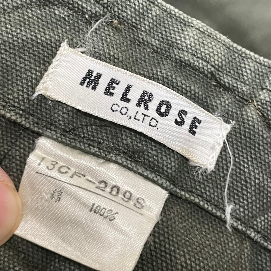 [38] 일본빈티지 멜로즈 데님 워싱 멜빵 스커트 상품이미지5