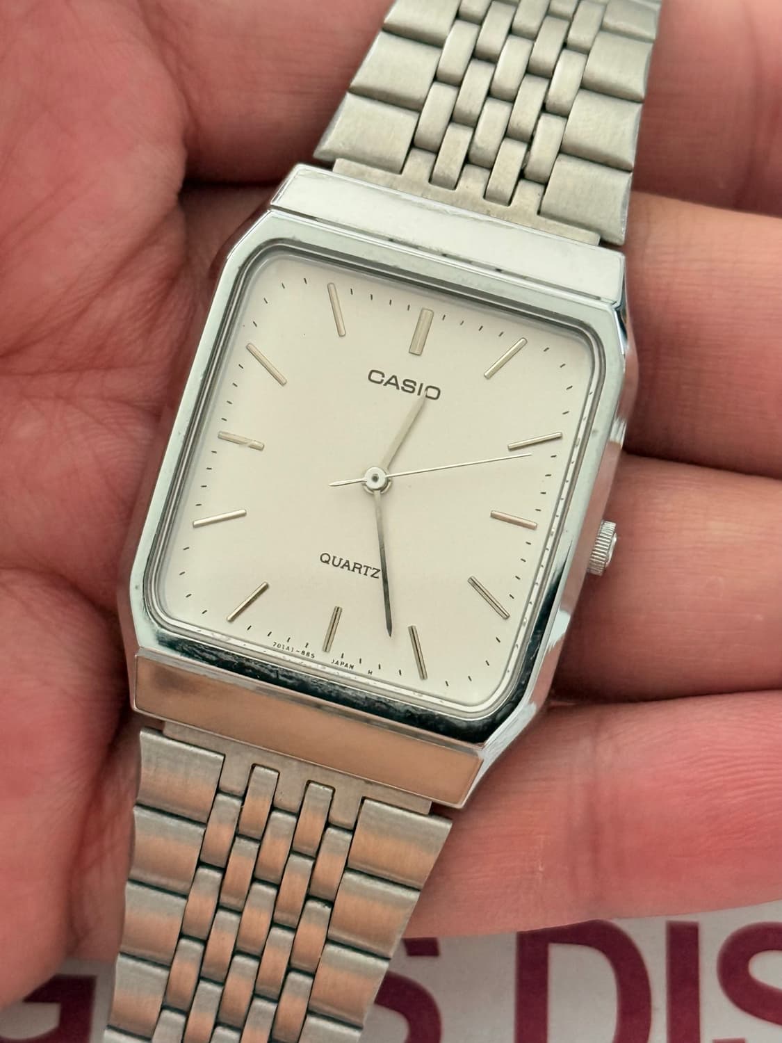 Casio 카시오 쿼츠 스퀘어 1980-1990 상품이미지3