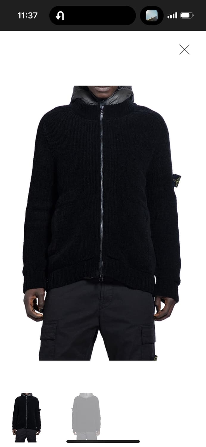 스톤아일랜드 코튼 셔닐 집업 가디건 L 상품이미지2