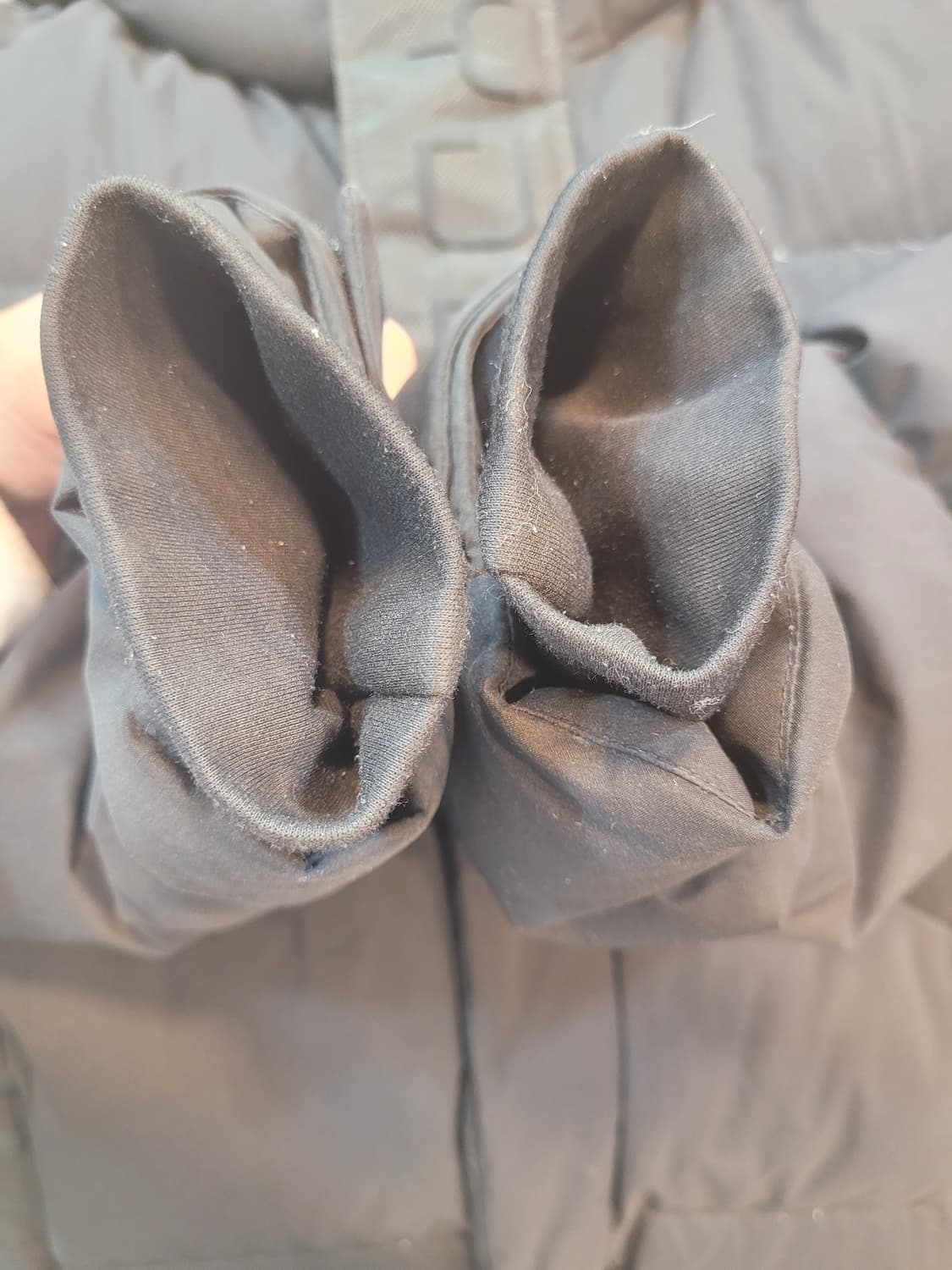 스파이더 롱패딩 블랙 S 상품이미지6